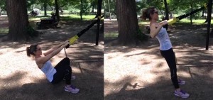 TRX Squat row