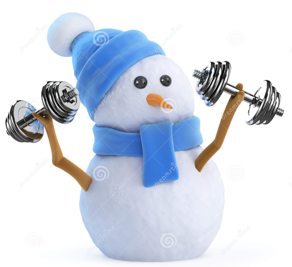 http://www.dreamstime.com/royalty-free-stock-photos-d-snowman-lifting-weights-render-image42752678